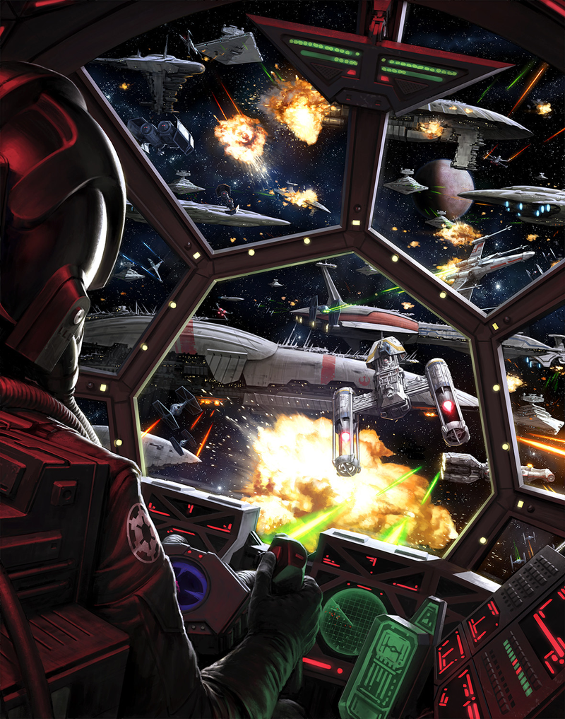 Illustration for article titled Star Wars Space Battle Has No Chill